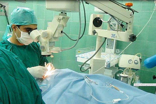 شركة طبية إيرانية تنتج جهازا لمعالجة الماء الازرق في العين أو "الغلوكوما"