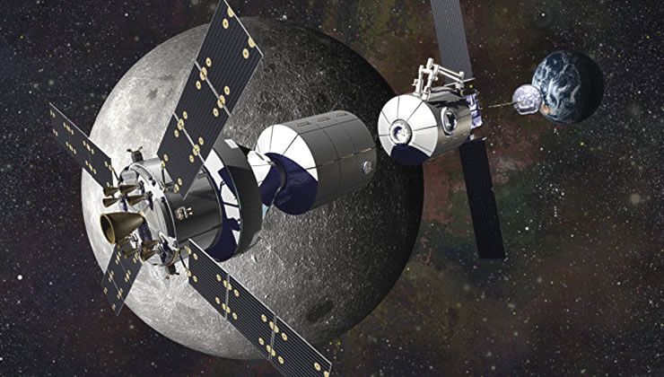 NASA заключило первые контракты на строительство лунной орбитальной станции