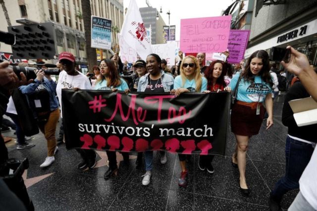 Марш против сексуальных домогательств в Голливуде