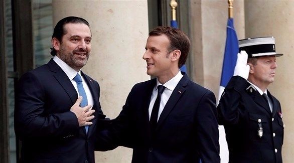 ماكرون يبحث مع الحريري في باريس تعزيز قدرات الجيش اللبناني