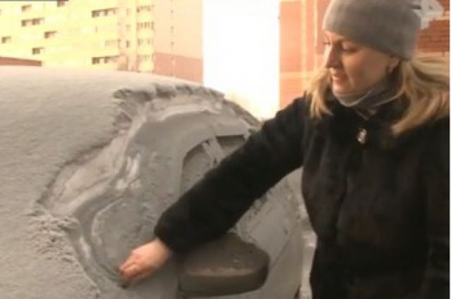 В России выпал черный снег