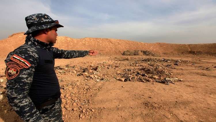 مقبرة جماعية لنساء عذبهن داعش غرب الموصل