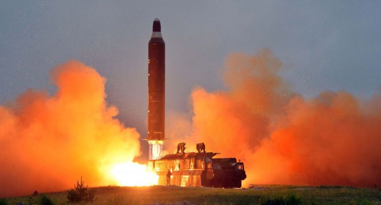 سقوط صاروخ على مدينة كورية شمالية