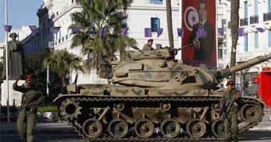 انتشار للجيش التونسى بولاية باجة بعد حرق مركز شرطة ونهب محتويات مقر حكومى