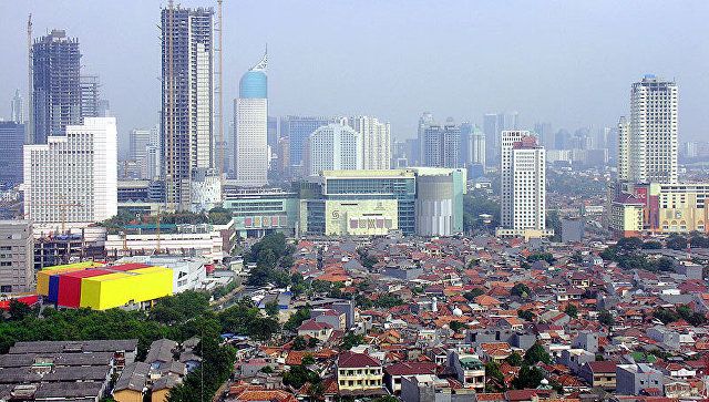 В Джакарте обрушилось здание фондовой биржи