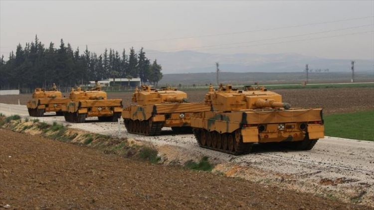 قوات برية تركية تتقدم بمناطق يحتلها "ب ي د" الإرهابي في عفرين