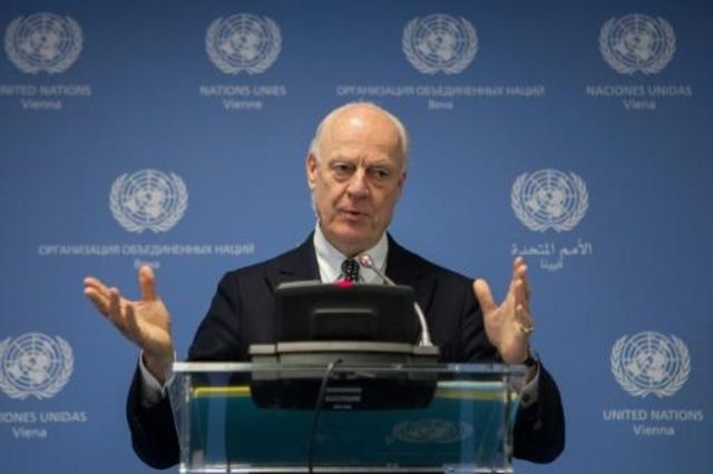 الامم المتحدة ستوفد دي ميستورا للمشاركة في مؤتمر سوتشي بشأن سوريا