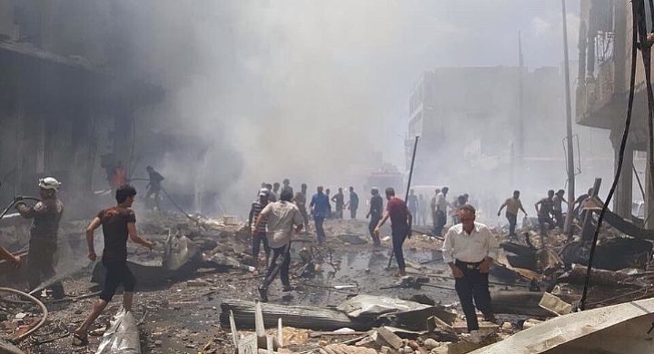 Rusiya İdlibi bombaladı Ölən və yaralananlar var