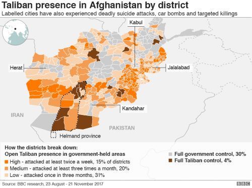 Талибы открыто действуют на 70% территории Афганистана Доклад