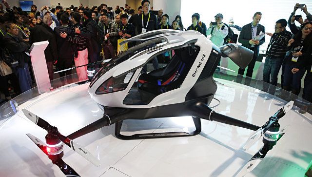 В китае испытали первый в мире пассажирский беспилотник