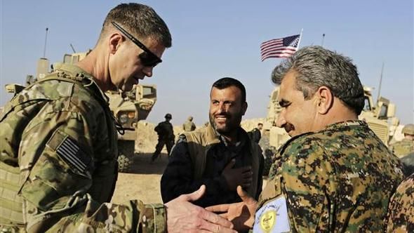 ABŞ generalından şok "YPG-ni qorumaq üçün burdayıq" - FOTOLAR
