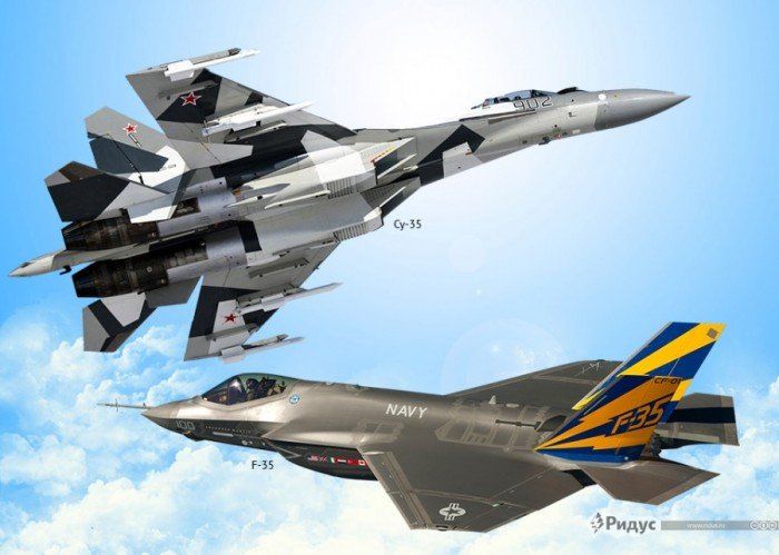 Американцы попытались сравнить истребители Су-35 и F-35, но не смогли