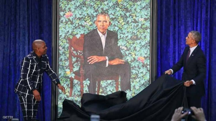 أوباما "يسخر" من نفسه بسبب لوحة زيتية