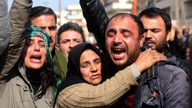 نشطاء: الطيران التركي يقتل 36 من قوات موالية للحكومة السورية في عفرين