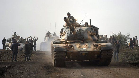 Войска Турции в четырёх киллометрах от Африна