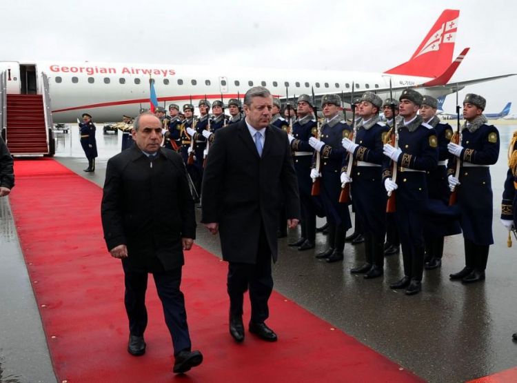 وصل رئيس الوزراء الجورجي جيورجي كفيريكاشفيلي إلى أذربيجان في زيارة رسمية.