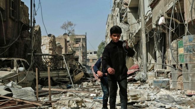 تحذيرات دولية بشأن معاناة الأطفال النازحين من الغوطة الشرقية وعفرين