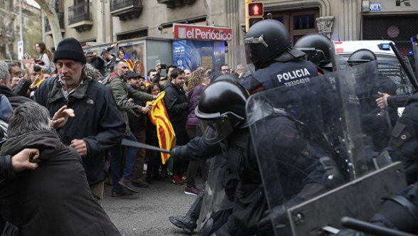 Очередные беспорядки в Каталонии Есть пострадавшие