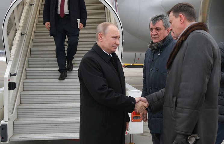 Владимир Путин приехал на место трагедии в Кемерове