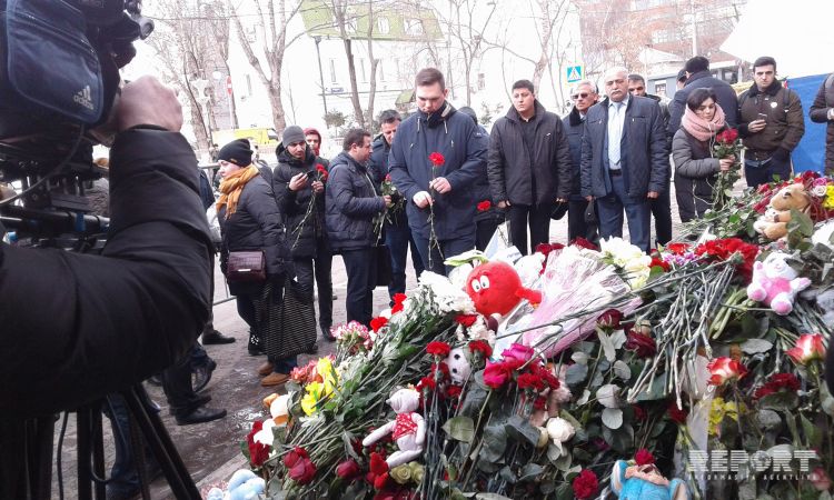 Азербайджанцы Москвы почтили память погибших при пожаре в Кемерове