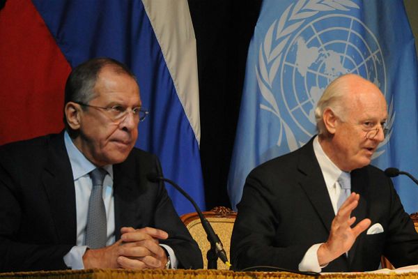 Лавров и Стаффан де Мистура обсудят формат нового раунда  переговоров по сирийскому вопросу.