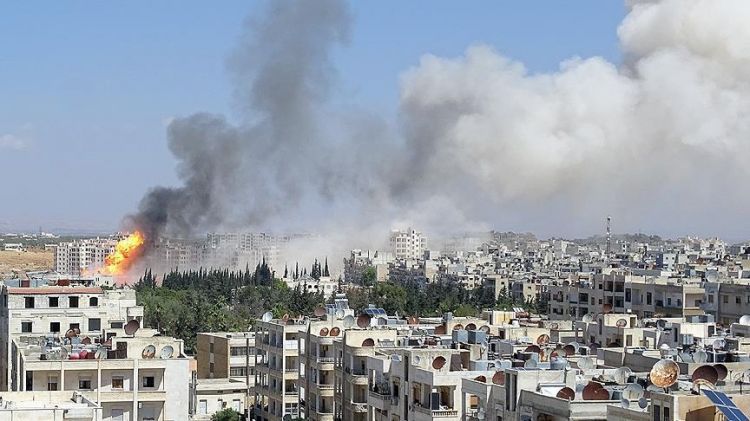 İdlib bombalandı ölənlər var