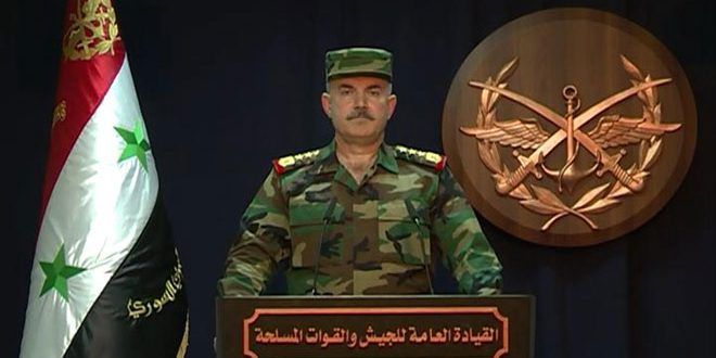 بيان القيادة العامة للجيش والقوات المسلحة حول استعادة مدن وبلدات في الغوطة الشرقية