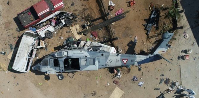 Два человека погибли при крушении вертолёта во Франции