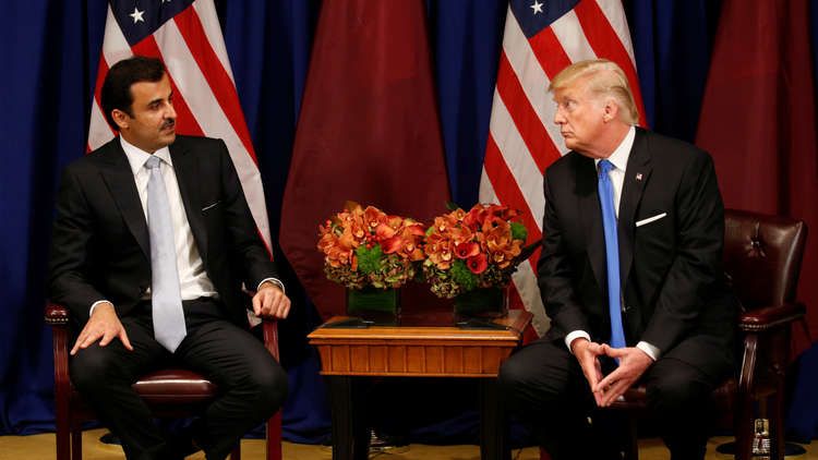 ترامب والأمير تميم في البيت الأبيض لبحث تعزيز العلاقات الثنائية بين البلدين