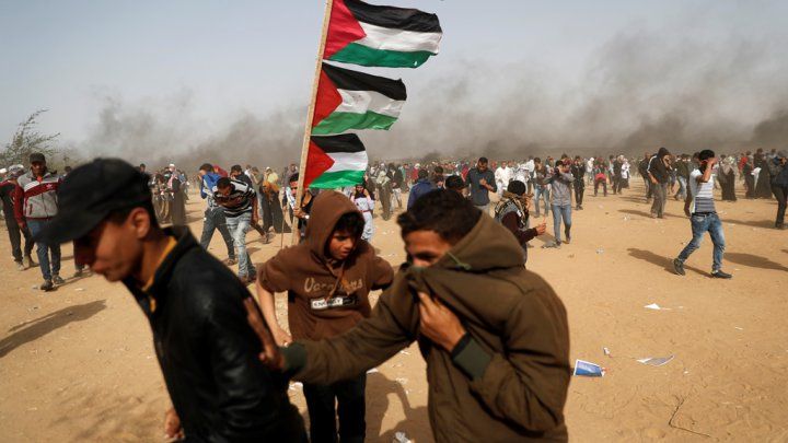 مواجهات في يوم الجمعة الثالث للاحتجاجات الفلسطينية قرب حدود غزة