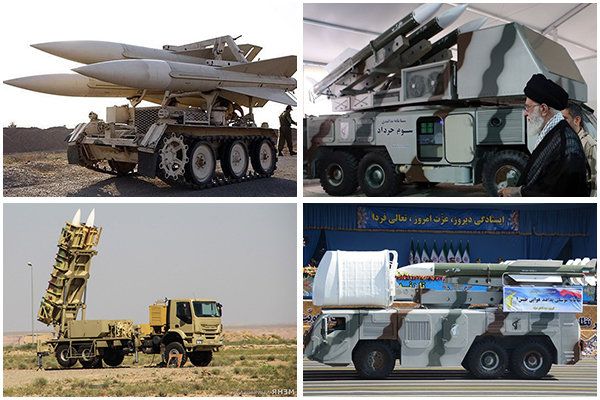 أربع منظومات صاروخية متنقلة تابعة للقوات المسلحة الايرانية