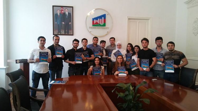 Qərbi Kaspi Universitetində “Cümhuriyyət – 100” dərgisinin təqdimatı keçirilib