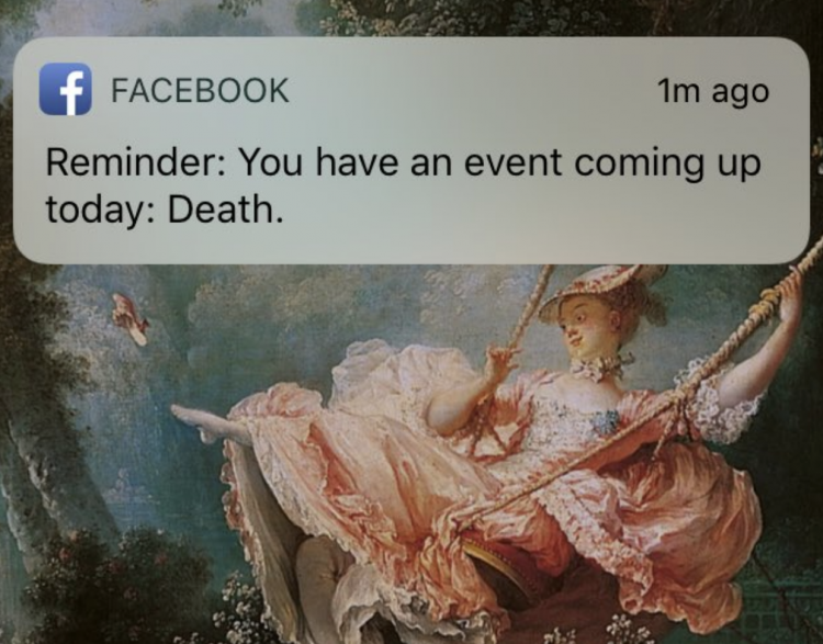 "Фейсбук" напугал девушку напоминанием "умереть"