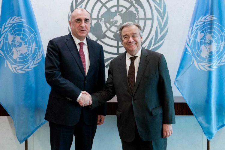Глава МИД Азербайджана встретился с Генеральным секретарем ООН