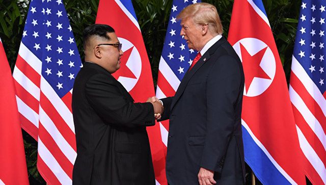 Трамп и Ким Чен Ын встретились на саммите США и КНДР