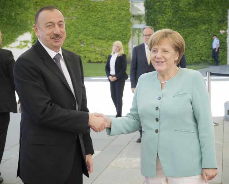 After Trump attack on Russia ties, Merkel eyes Azerbaijani gas