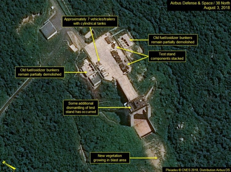 СМИ сообщили о приостановке КНДР демонтажа объектов на космодроме Сохэ