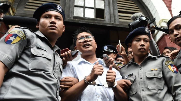 European Union demands freedom for two Reuters journalists jailed in Myanmar