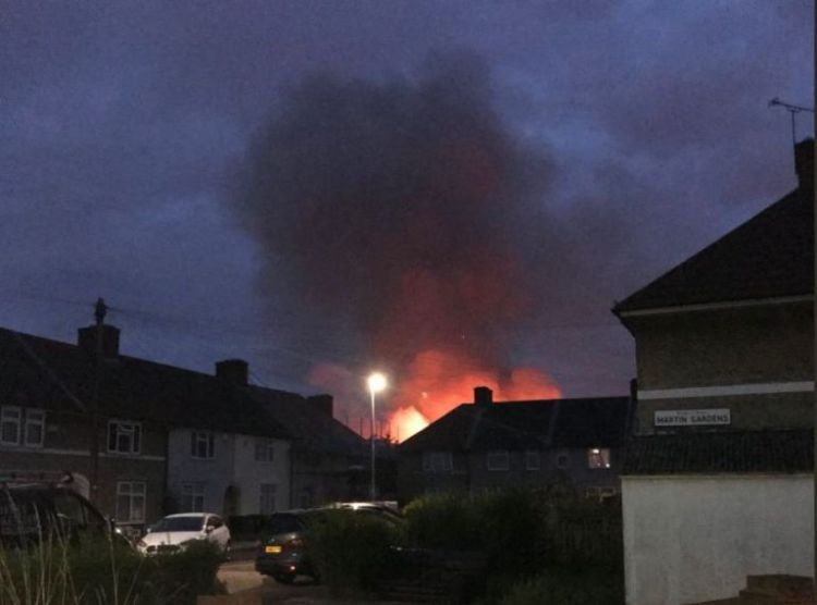 Fire breaks out at primary school in London