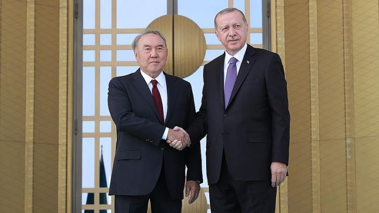Nazarbayev Ərdoğanla görüşdü FOTOLAR