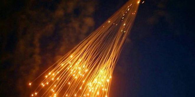 “التحالف الدولي” يقصف بقنابل الفوسفور الأبيض المحرمة دوليا مدينة هجين بريف دير الزور