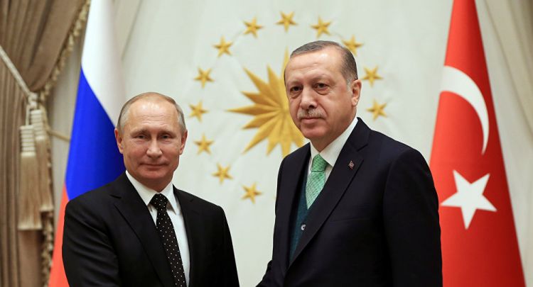 بوتين يجري مباحثات مع أردوغان في إسطنبول قبيل انعقاد القمة الرباعية