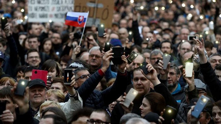 'We want a decent Slovakia,' demand protesters in Bratislava