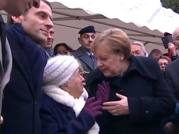 101-year-old mistook Germany’s Angela Merkel for French President Emmanuel Macron’s wife