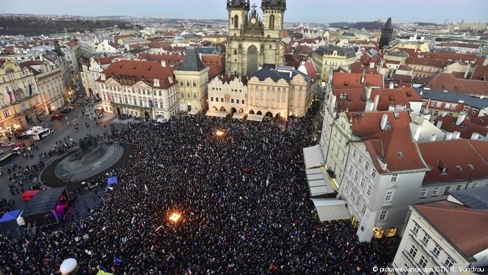 Prague protesters call for embattled Czech PM Andrej Babis to resign