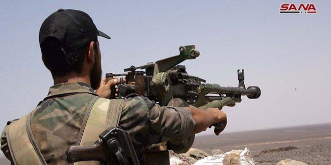 الجيش يرد على اعتداء المجموعات الإرهابية على مدينة صوران شمال حماة