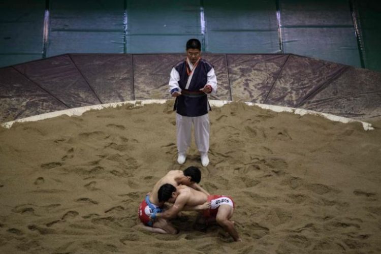 Hand in hand, North and South Koreas seek to end Unesco wrestling