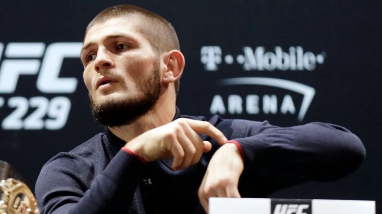 Russia's UFC Fighter Khabib Nurmagomedov holds Press Conference in Moscow