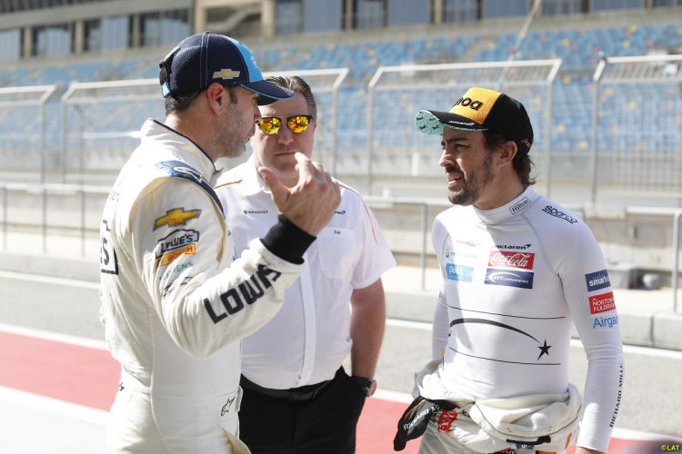 Jimmie Johnson and Fernando Alonso begin F1/NASCAR car swap