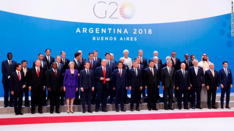 Trump is only G20 world leader to not sign climate change statement